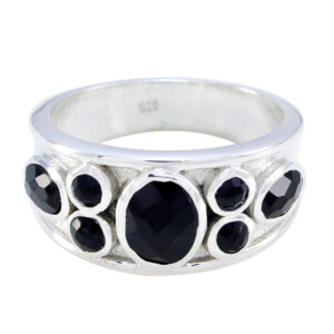 Good Gemstones Faincy Checker Black Onyx ring